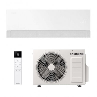Samsung šilumos siurblys oro kondicionierius Premiere 3,5/4,0 kW (Balta / Juoda)