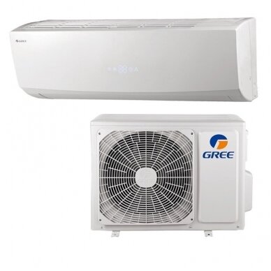 Gree šilumos siurblys oro kondicionierius Lomo Nordic GWH24AFEK6DNA2I/O + GWH24QEXFK6DNC2I/I