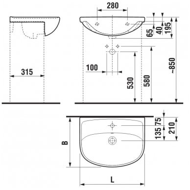 Jika baldinis praustuvas Lyra Plus 550x450 813382 2