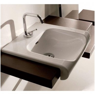 Kerasan dalinai įmontuojamas praustuvas 400x400 Inka 3412