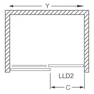 Roth dušo durys LLD2 1600 2