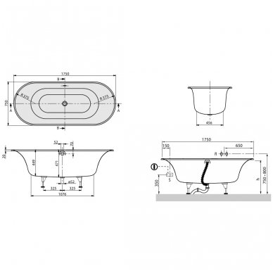 Villeroy&Boch vonia Cetus Duo 1750x750 UBQ 175 CEU 7V-01 2