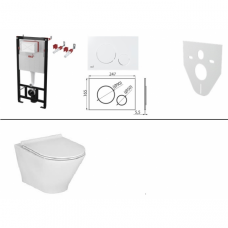 Alca / Roca potinkinis WC komplektas