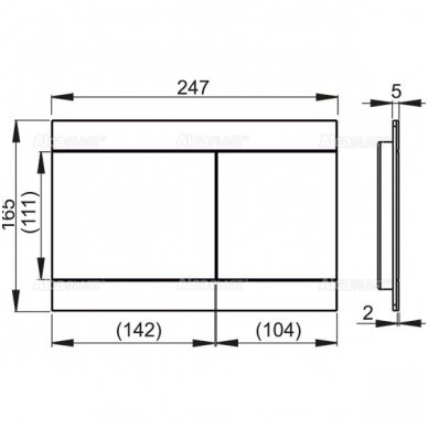 Alcadrain vandens nuleidimo mygtukas Fun 2