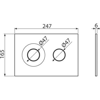 Alca vandens nuleidimo mygtukas Dot.Dot. 6