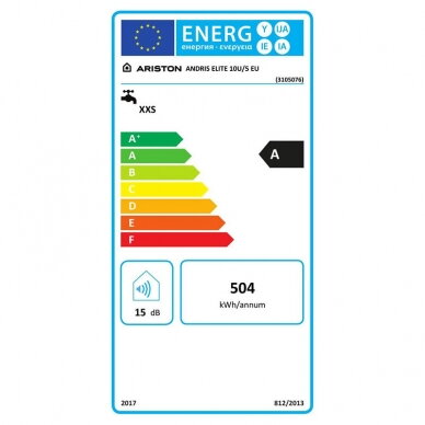 Ariston elektrinis vandens šildytuvas ANDRIS ELITE 10U/5 EU 5