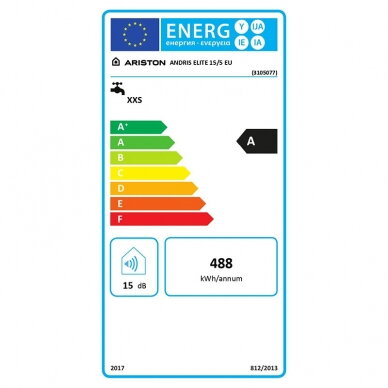 Ariston elektrinis vandens šildytuvas ANDRIS ELITE 15/5 EU 6
