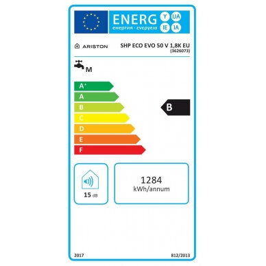 Ariston elektrinis vandens šildytuvas SHAPE ECO EVO 50 V EU 4
