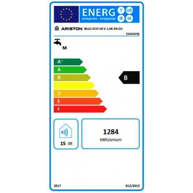 Ariston elektrinis vandens šildytuvas BLU1 ECO 50 V EU 5