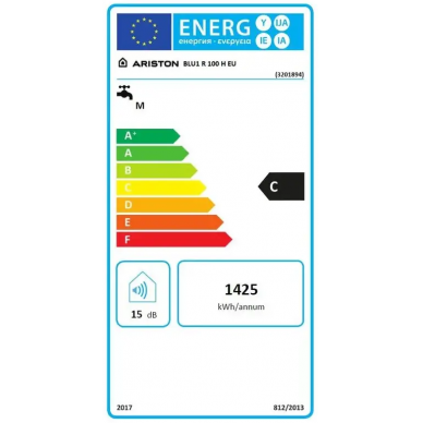 Ariston elektrinis vandens šildytuvas BLU1 R 100 H EU 4