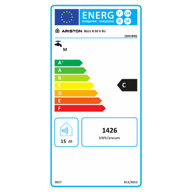 Ariston elektrinis vandens šildytuvas BLU1 R 50 V EU 5