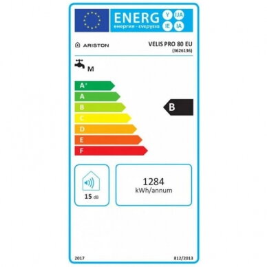 Ariston elektrinis vandens šildytuvas VELIS PRO 80 EU 5