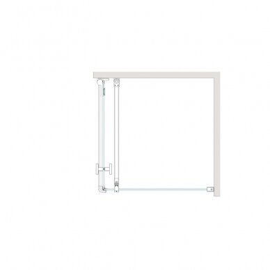 Brasta Glass kvadratinė dušo kabina NINA 900x900 5
