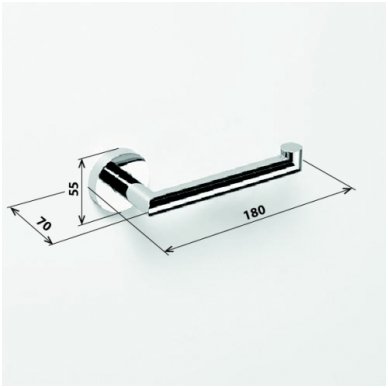 Bemeta WC popieriaus laikiklis Omega 2
