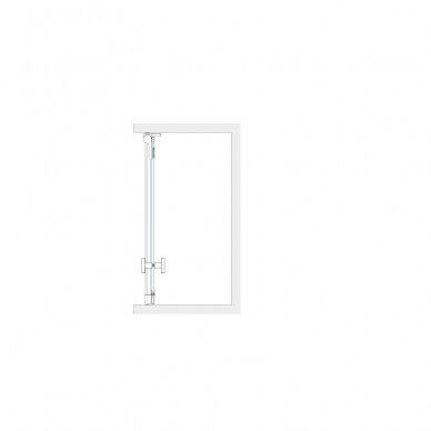 Brasta Glass dušo durys INA 900 3