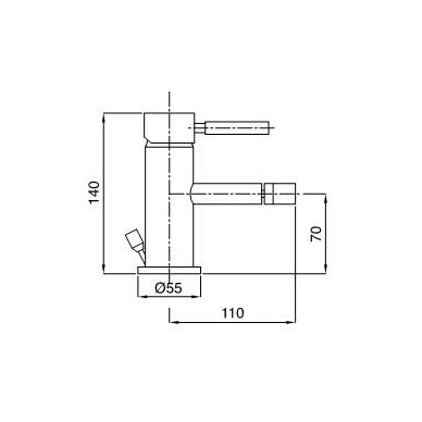 Bugnatese bidė maišytuvas Kobuk 2323 2