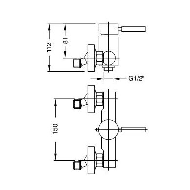 Bugnatese maišytuvas dušui Kobuk 2238 2