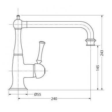 Bugnatese maišytuvas plautuvei Cucina 6482 2