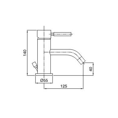 Bugnatese maišytuvas praustuvui Kobuk 2313 2