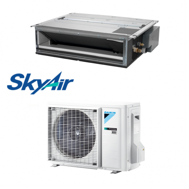 Daikin šilumos siurblys oro kondicionierius iki 150PA SkyAir FBA60A9 + RZAG60B