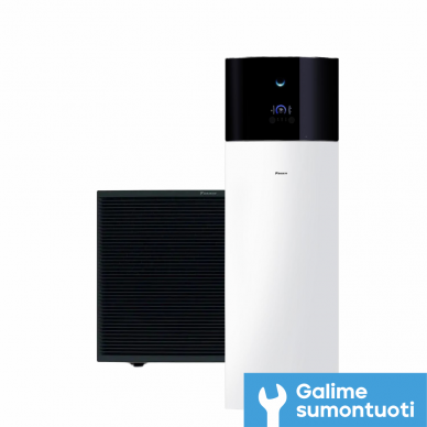 Daikin šilumos siurblys su integruota talpa 180 l Altherma 3 11,91/9,97 kW