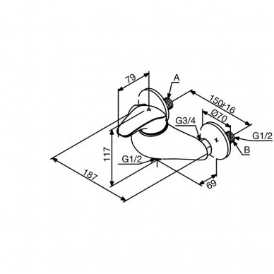 Damixa maišytuvas dušui Space 10200 2