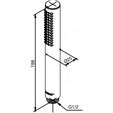Damixa rankinė dušo galva Tube 76664 2