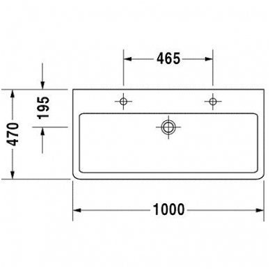 Duravit baldinis praustuvas 1000x470 Vero 045410 3