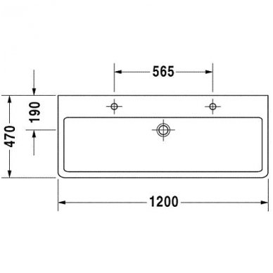 Duravit baldinis praustuvas 1200x470 Vero 045412 3