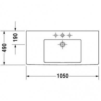 Duravit baldinis praustuvas 1050x490 Vero 032910 2