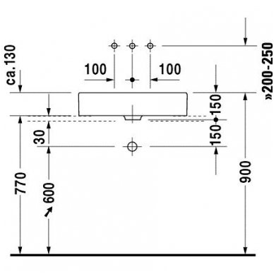 Duravit baldinis praustuvas-dubuo 600x380 Vero 045560 3