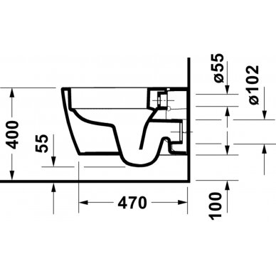 Duravit pakabinamas unitazas ME by Starck (Hero Edition) 12