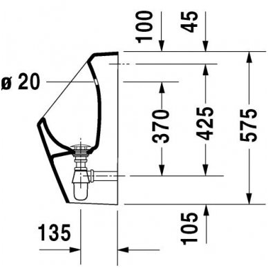 Duravit pisuaras D-Code 082930 3