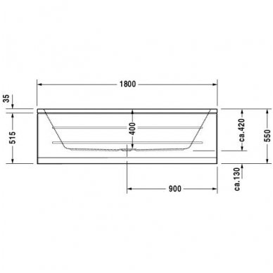 Duravit vonia D-Code 1800x800 700101 4
