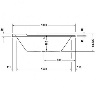 Duravit vonia Starck 1800x800 700009 3