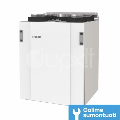 Flexit rotacinis rekuperatorius 342 m3 Nordic S3 REL, kairinis