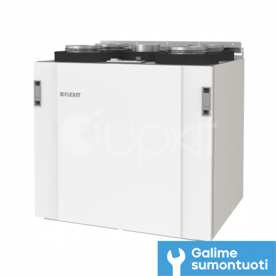 Flexit rotacinis rekuperatorius 470 m3 Nordic S4 REL, kairinis