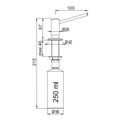 Franke dozatorius Novita Steel 3