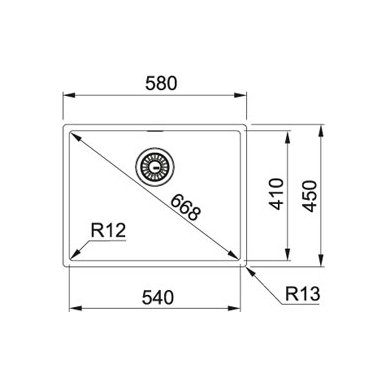 Franke plautuvė Box BXX 210/110-54 2