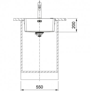 Franke plautuvė Mythos MYX 210-45 3