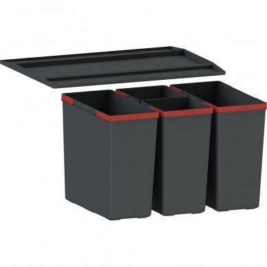 Franke šiukšlių rūšiavimo sistema EASY SORT 60 2x14,5l+2x7,5l