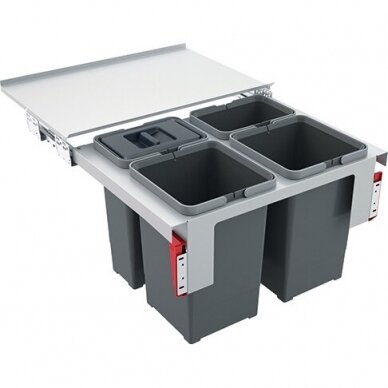 Franke šiukšlių rūšiavimo sistema GARBO 2x12l +2x8l