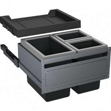 Franke šiukšlių rūšiavimo sistema FX 60 26l+2x11l