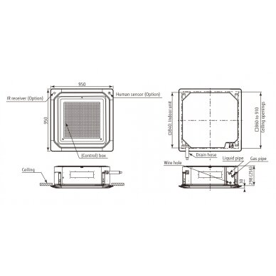 Fujitsu šilumos siurblys oro kondicionierius KR AUXG54KRLB-AOYG54KRTA (3f) 2