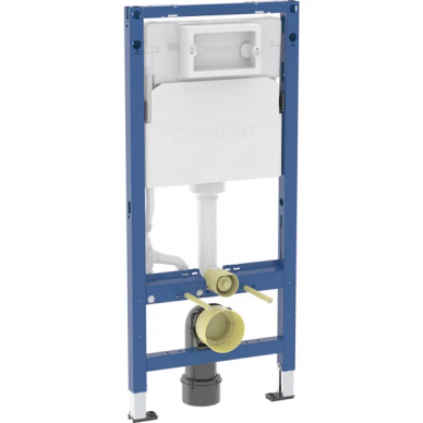 Geberit DuofixBasic rėmas pakabinamam WC puodui, 112 cm, su Delta potinkiniu bakeliu 12 cm
