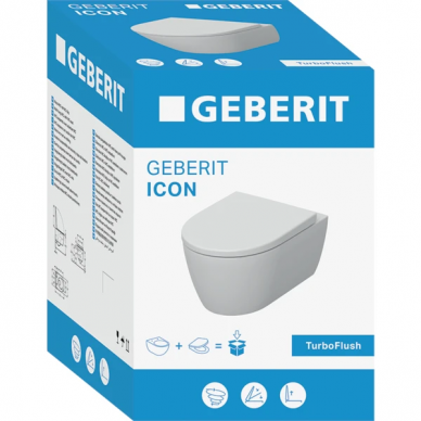 Geberit pakabinamas unitazas iCON TurboFlush 2