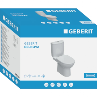 Geberit pastatomas unitazas Selnova Rimless 2