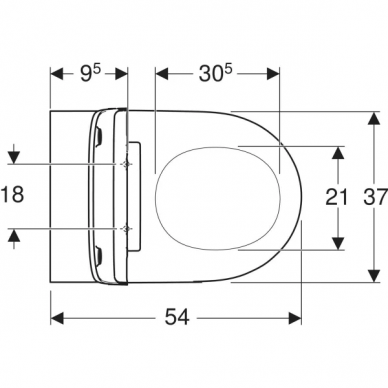 Geberit pakabinamas unitazas ONE TurboFlush 5
