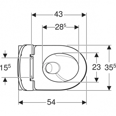 Geberit pakabinamas unitazas Selnova TurboFlush 5