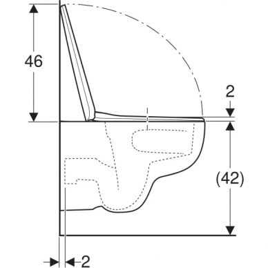 Geberit pakabinamas unitazas Selnova TurboFlush 3